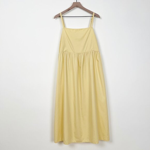 Madewell Summertime Cami Midi Dress Sun Casual Party Pleated Drape Wedding Guest - Picture 5 of 10